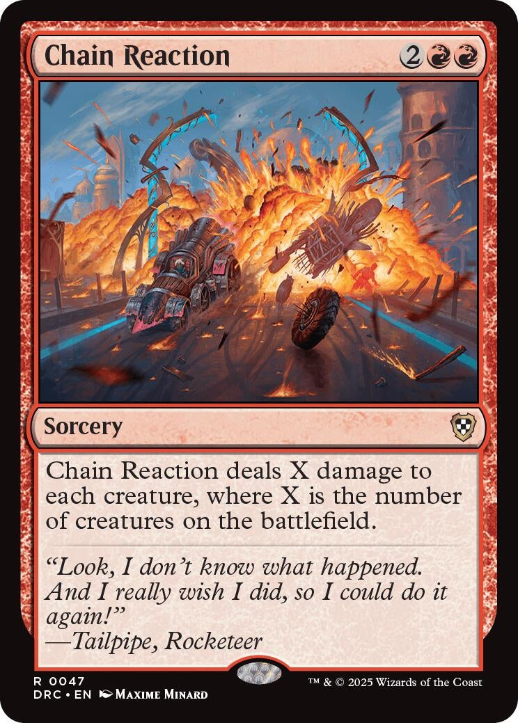 Image for Chain Reaction (47) (Commander: Aetherdrift) - Magic: The Gathering
