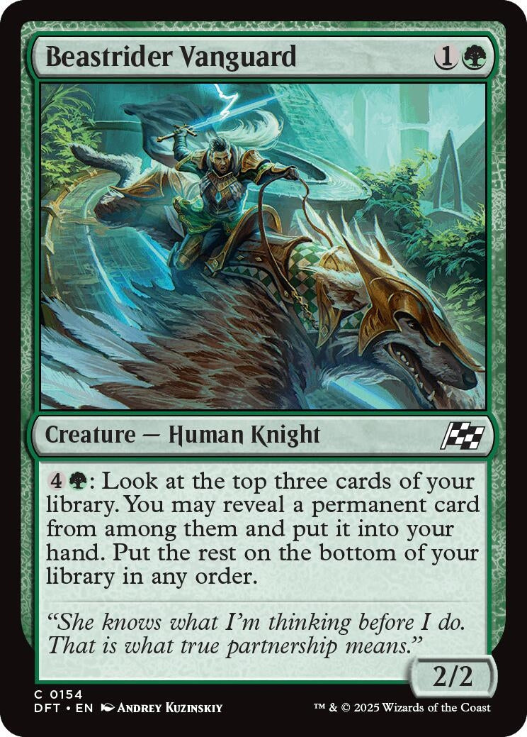 Image for Beastrider Vanguard (154) (Aetherdrift) - Magic: The Gathering