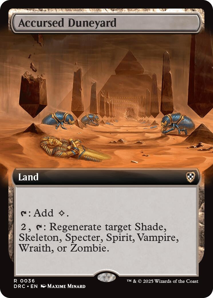 Image for Accursed Duneyard (Extended Art) (36) (Commander: Aetherdrift) - Magic: The Gathering