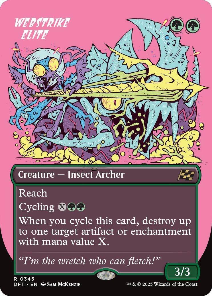 Image for Webstrike Elite (Borderless) (345) (Aetherdrift) - Magic: The Gathering