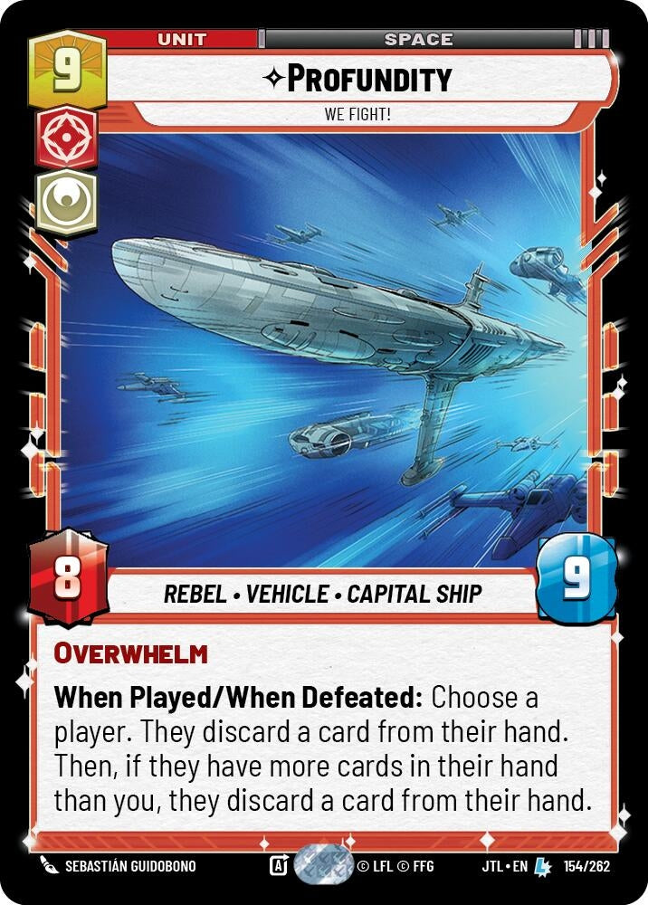 Image for Profundity - We Fight! (154/262) (Jump to Lightspeed) - Star Wars: Unlimited