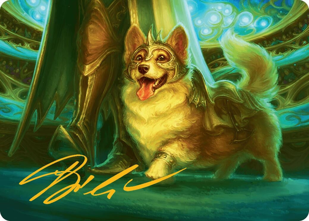 Image for District Mascot Art Card (30/54) (Gold-Stamped Signature) (30) (Art Series: Aetherdrift) - Magic: The Gathering