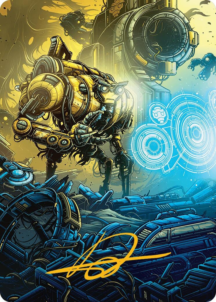 Image for Mendicant Core, Guidelight Art Card (1/54) (Gold-Stamped Signature) (1) (Art Series: Aetherdrift) - Magic: The Gathering