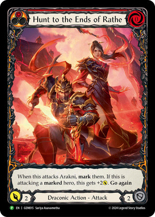 Image for Hunt to the Ends of Rathe (Red) (GEM015) (GEM Pack 1) - Flesh and Blood TCG