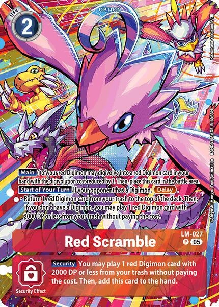 Image for Red Scramble (Alternate Art) (LM-027 P) (Starter Deck 21: Hero of Hope) - Digimon Card Game