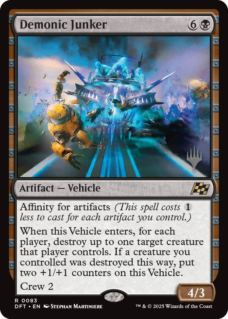 Image for Demonic Junker (83) (Promo Pack: Aetherdrift) - Magic: The Gathering