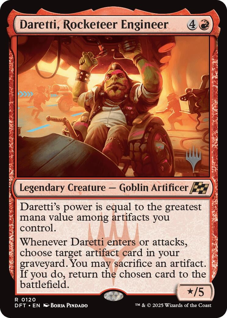 Image for Daretti, Rocketeer Engineer (120) (Promo Pack: Aetherdrift) - Magic: The Gathering