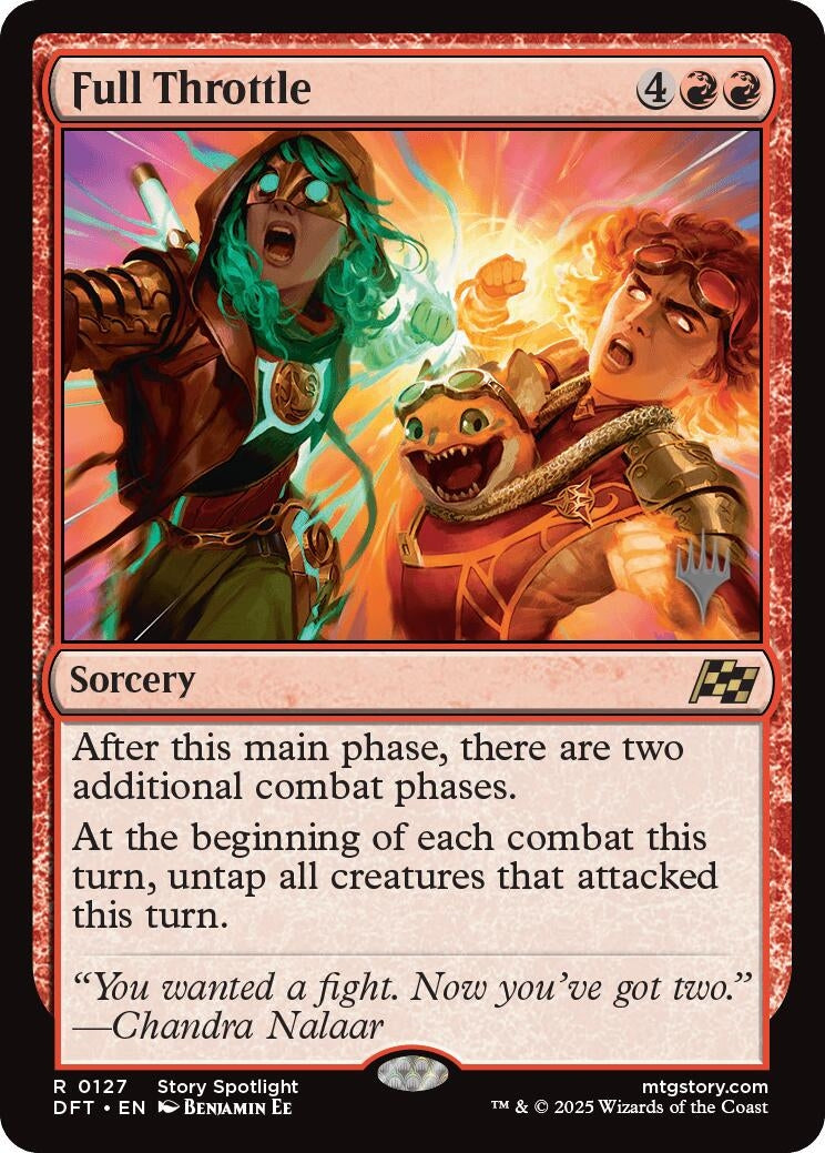 Image for Full Throttle (127) (Promo Pack: Aetherdrift) - Magic: The Gathering