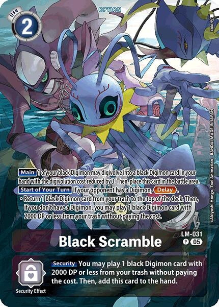 Image for Black Scramble (Alternate Art) (LM-031 P) (Starter Deck 20: Protector of Light) - Digimon Card Game