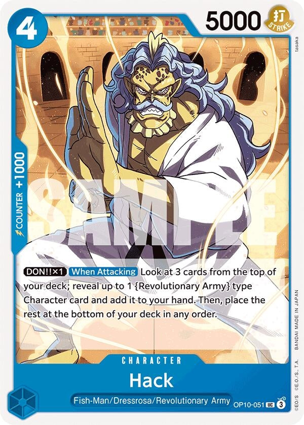 Image for Hack (OP10-051) (Royal Blood) - One Piece Card Game