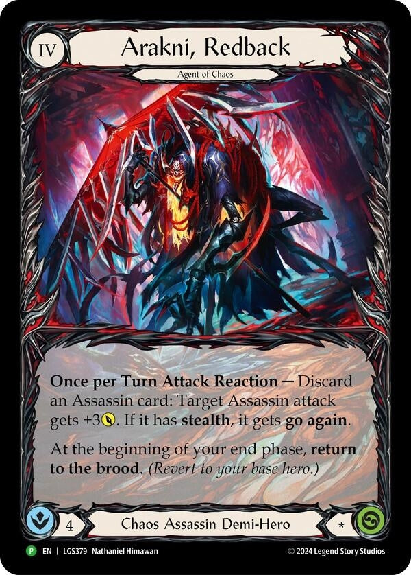Image for Arakni, Redback (Extended Art) - LGS379 (LGS379) (Flesh and Blood: Promo Cards) - Flesh and Blood TCG