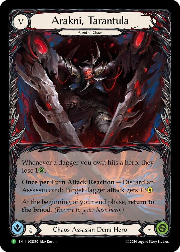 Image for Arakni, Tarantula (Extended Art) - LGS380 (LGS380) (Flesh and Blood: Promo Cards) - Flesh and Blood TCG