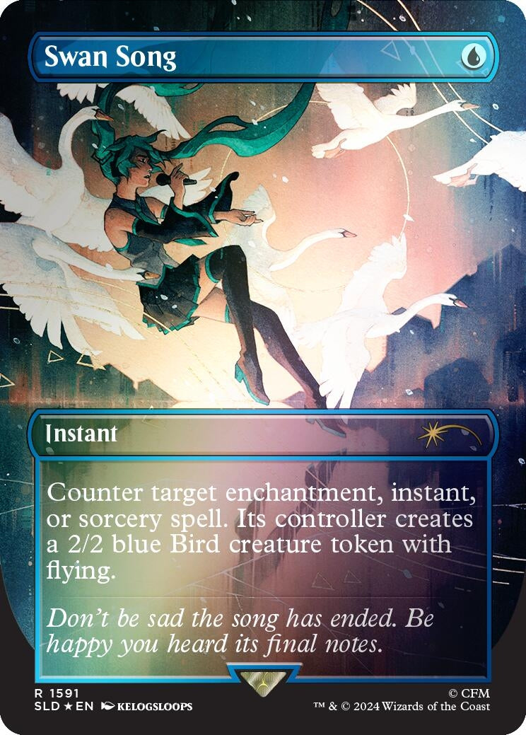 Image for Swan Song (1591) (Rainbow Foil) (1591) (Secret Lair Drop Series) - Magic: The Gathering