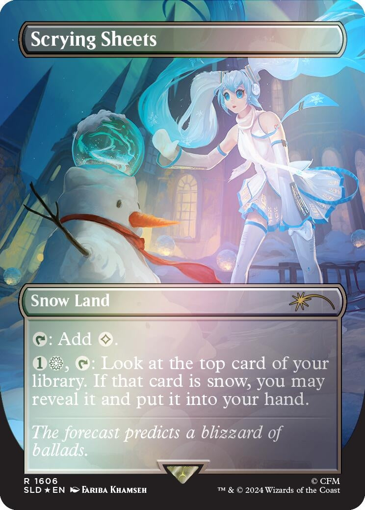 Image for Scrying Sheets (Rainbow Foil) (1606) (Secret Lair Drop Series) - Magic: The Gathering