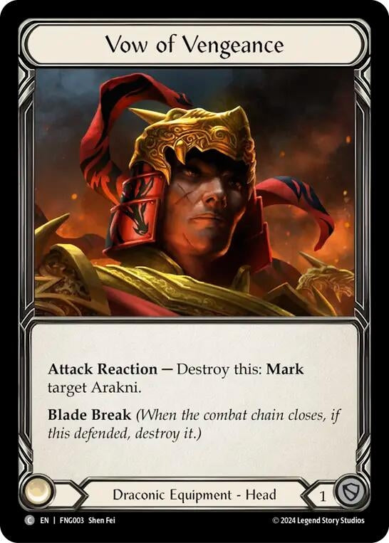 Image for Vow of Vengeance (FNG003) (Blitz Deck: The Hunted - Fang) - Flesh and Blood TCG