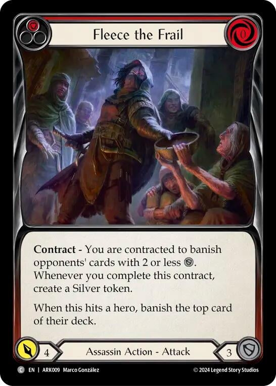 Image for Fleece the Frail (Red) (ARK009) (Blitz Deck: The Hunted - Arakni) - Flesh and Blood TCG