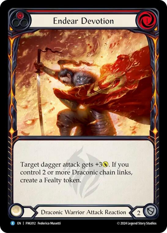 Image for Endear Devotion (Red) (FNG012) (Blitz Deck: The Hunted - Fang) - Flesh and Blood TCG