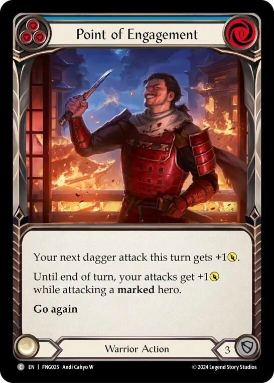 Image for Point of Engagement (Blue) (FNG025) (Blitz Deck: The Hunted - Fang) - Flesh and Blood TCG