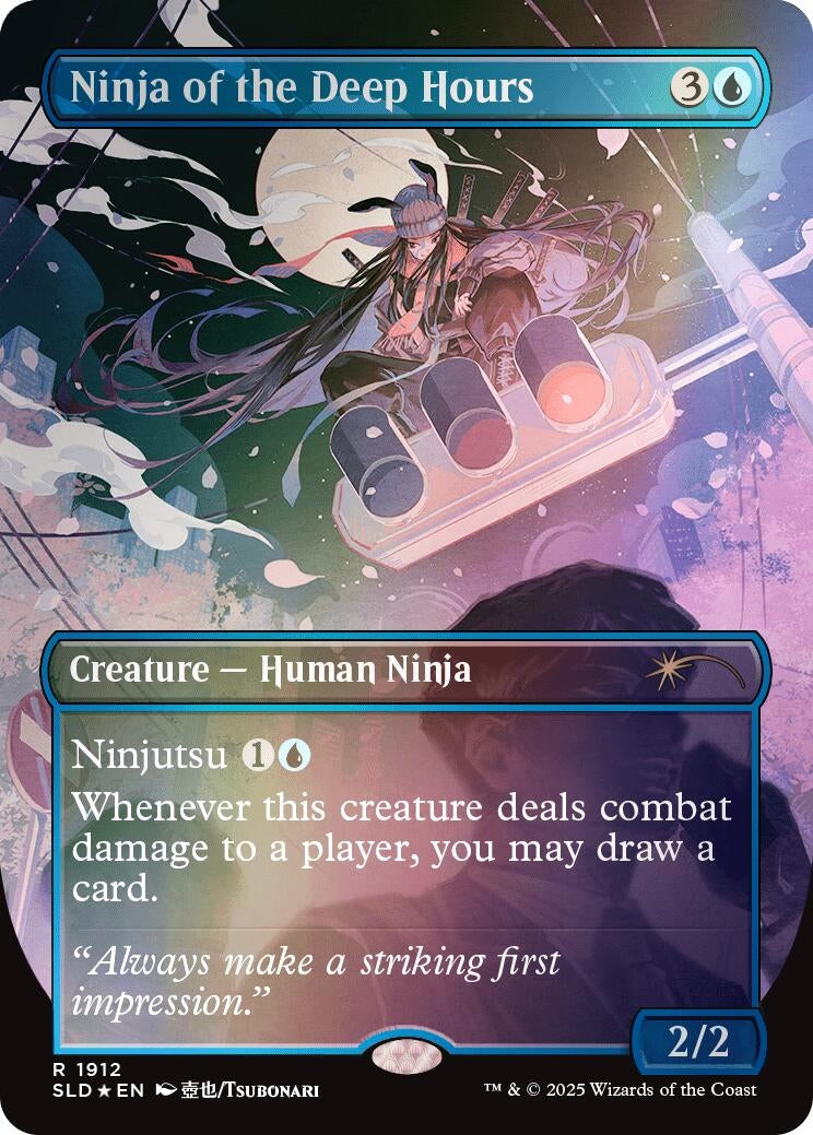 Image for Ninja of the Deep Hours (Rainbow Foil) (1912) (Secret Lair Drop Series) - Magic: The Gathering