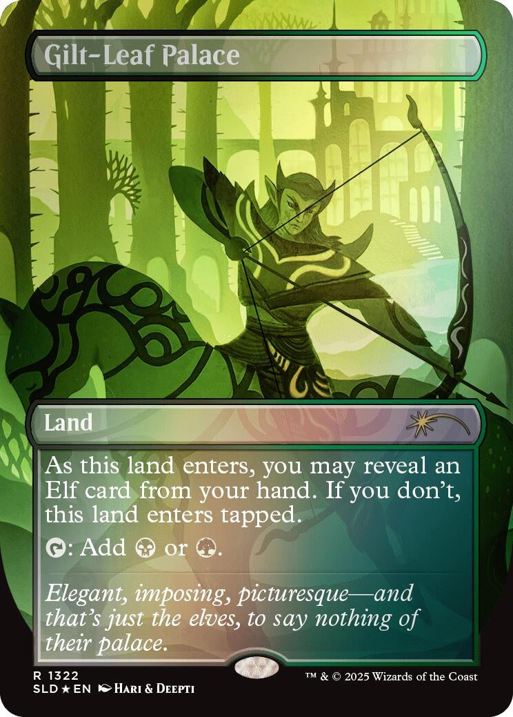 Image for Gilt-Leaf Palace (Rainbow Foil) (1322) (Secret Lair Drop Series) - Magic: The Gathering