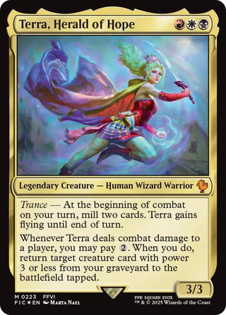 Image for Terra, Herald of Hope (Surge Foil) (223) (Commander: FINAL FANTASY) - Magic: The Gathering