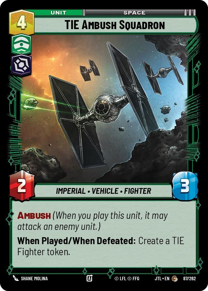 Image for TIE Ambush Squadron (087/262) (Jump to Lightspeed) - Star Wars: Unlimited