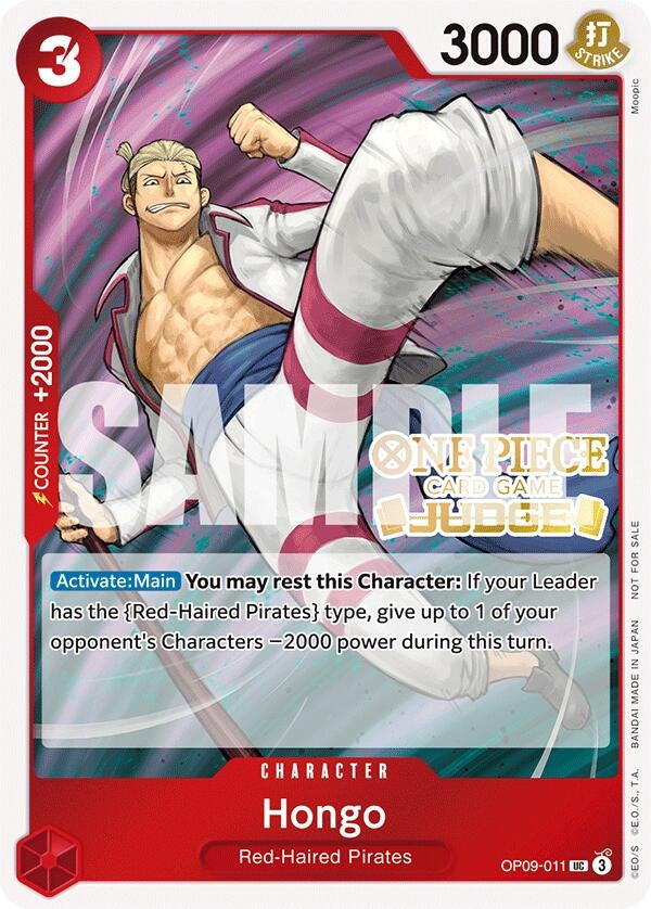 Image for Hongo (Judge Pack Vol. 5) (OP09-011) (One Piece Promotion Cards) - One Piece Card Game