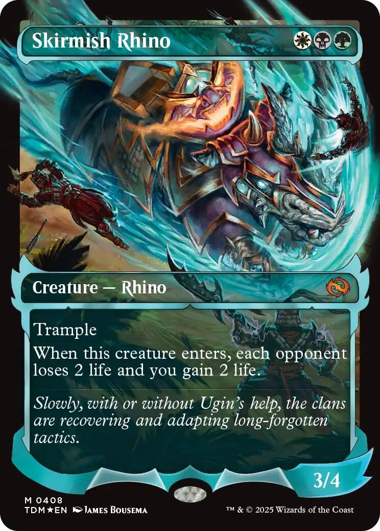 Image for Skirmish Rhino (Showcase) (408) (Tarkir: Dragonstorm) - Magic: The Gathering