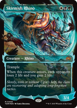 Image for Skirmish Rhino (Showcase) (408) (Tarkir: Dragonstorm) - Magic: The Gathering