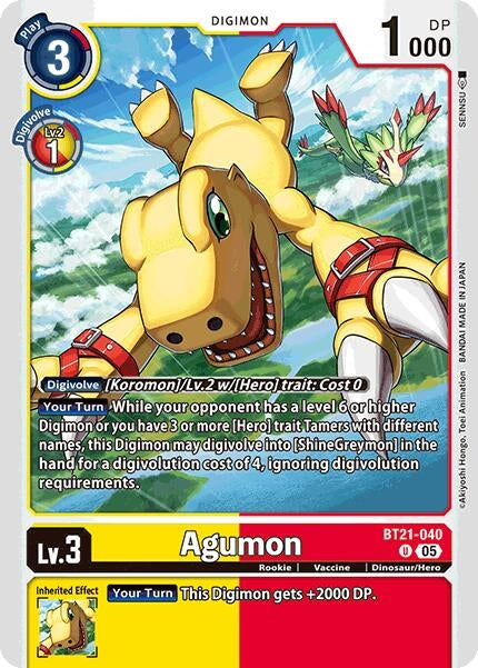 Agumon - BT21-040 (BT21-040 U) (World Convergence)