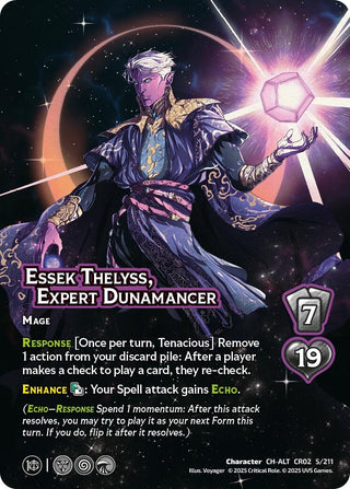Image for Essek Thelyss, Expert Dunamancer (Alternate Art) (5/211) (Critical Role: Heroes of Exandria) - UniVersus