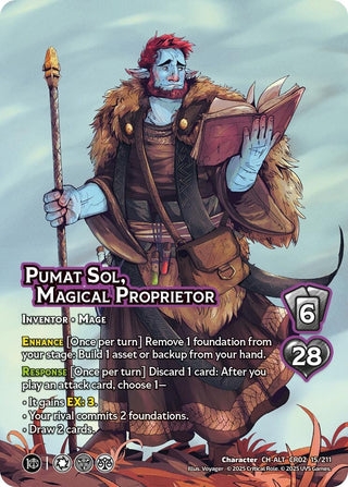 Image for Pumat Sol, Magical Proprietor (Alternate Art) (15/211) (Critical Role: Heroes of Exandria) - UniVersus