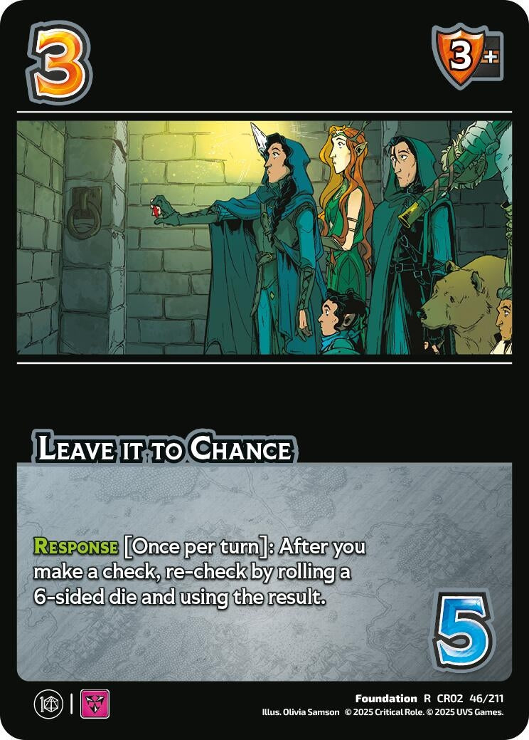Image for Leave it to Chance (46/211) (Critical Role: Heroes of Exandria) - UniVersus