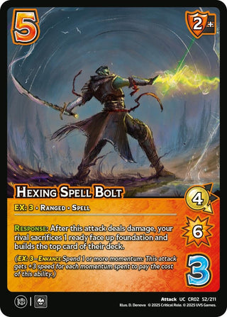 Image for Hexing Spell Bolt (52/211) (Critical Role: Heroes of Exandria) - UniVersus