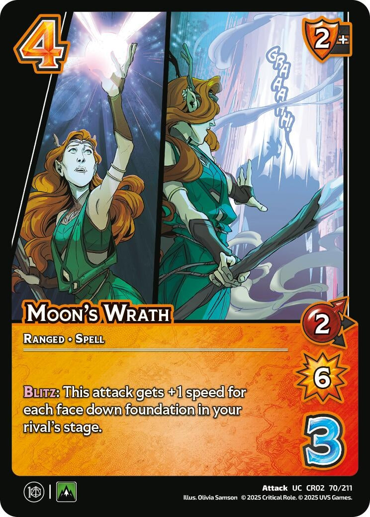 Image for Moon's Wrath (70/211) (Critical Role: Heroes of Exandria) - UniVersus