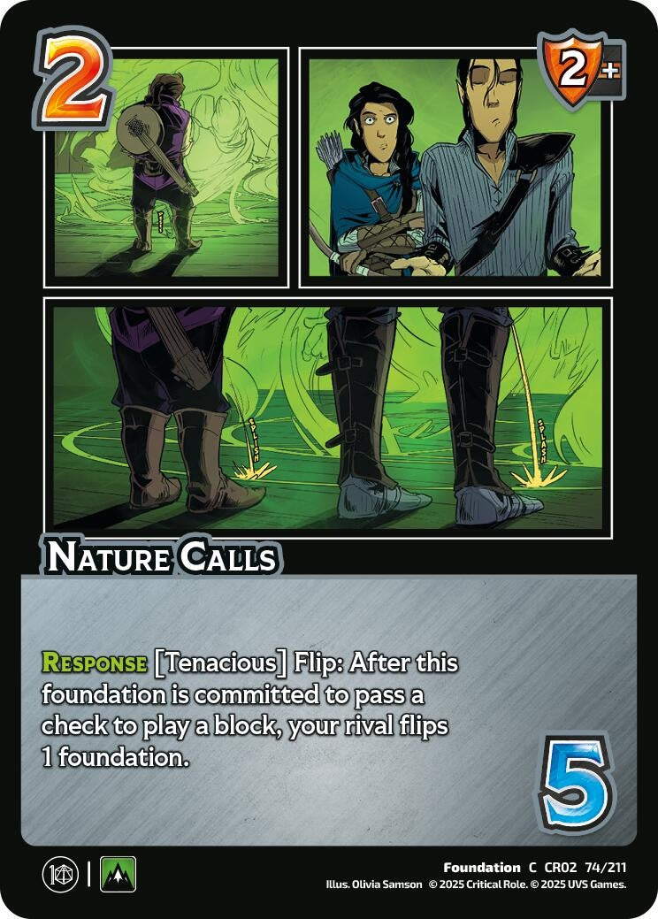 Image for Nature Calls (74/211) (Critical Role: Heroes of Exandria) - UniVersus