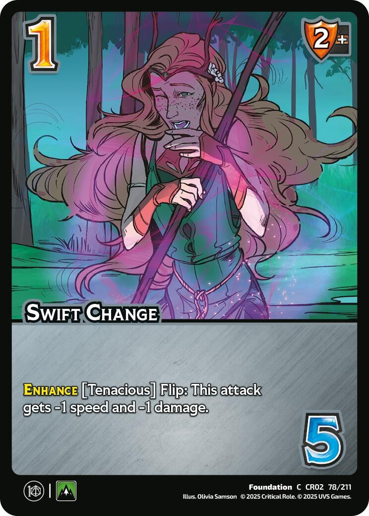 Image for Swift Change (78/211) (Critical Role: Heroes of Exandria) - UniVersus