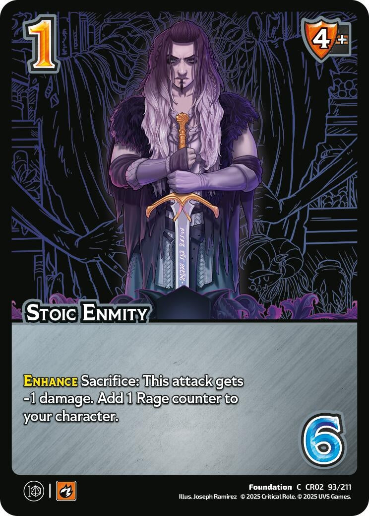 Image for Stoic Enmity (93/211) (Critical Role: Heroes of Exandria) - UniVersus