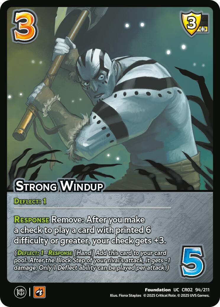 Image for Strong Windup (94/211) (Critical Role: Heroes of Exandria) - UniVersus