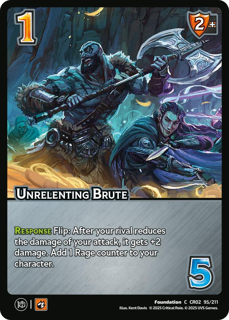 Image for Unrelenting Brute (95/211) (Critical Role: Heroes of Exandria) - UniVersus