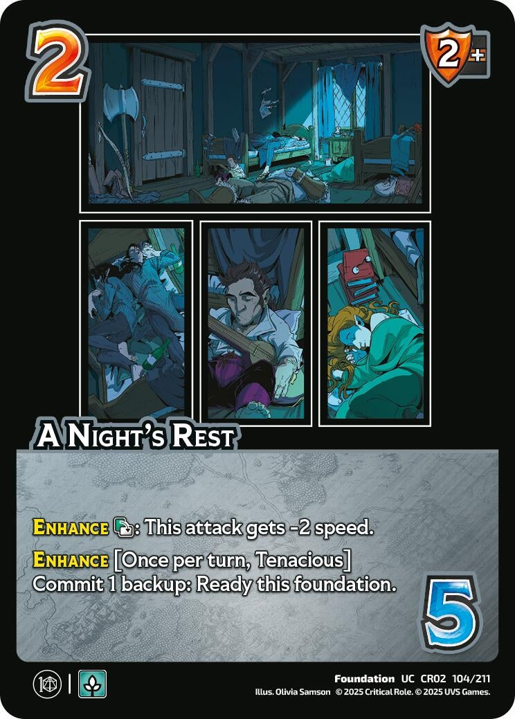 Image for A Night's Rest (104/211) (Critical Role: Heroes of Exandria) - UniVersus