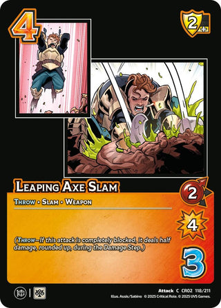 Image for Leaping Axe Slam (118/211) (Critical Role: Heroes of Exandria) - UniVersus