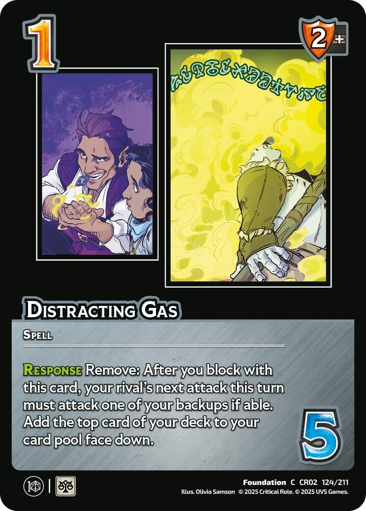 Image for Distracting Gas (124/211) (Critical Role: Heroes of Exandria) - UniVersus
