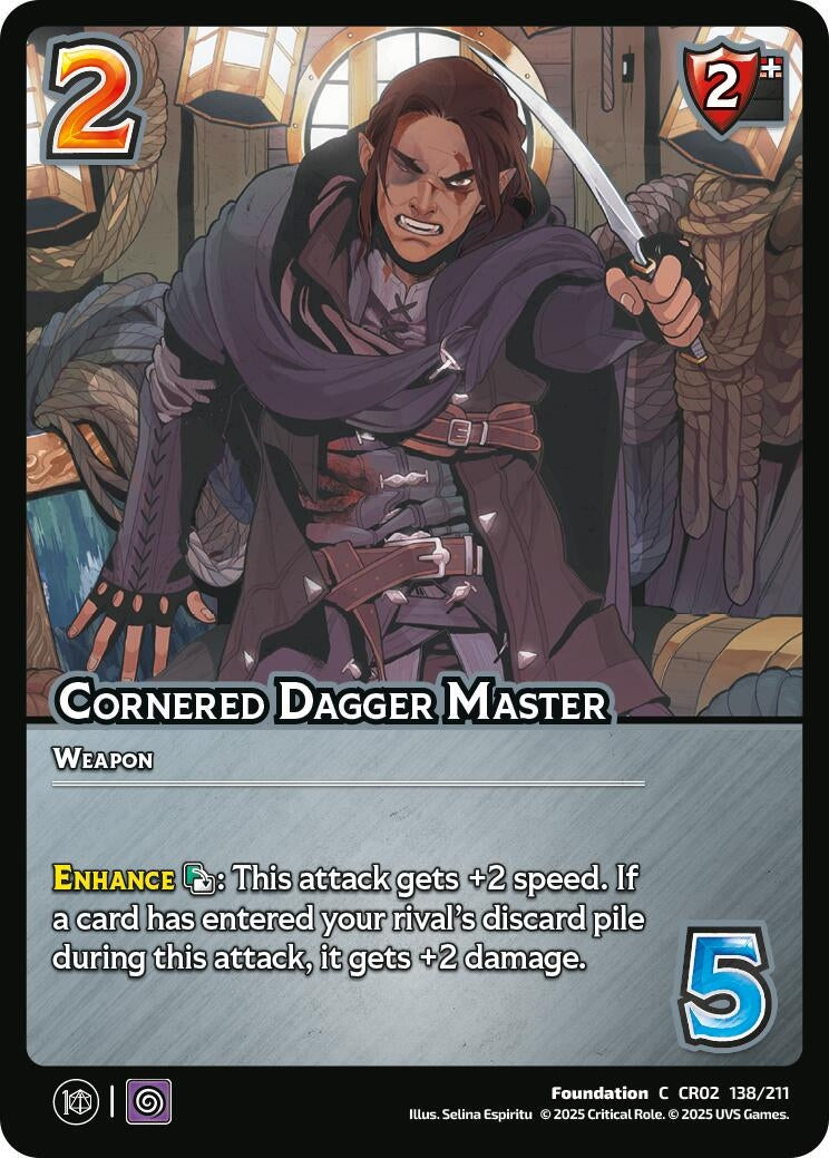 Image for Cornered Dagger Master (138/211) (Critical Role: Heroes of Exandria) - UniVersus