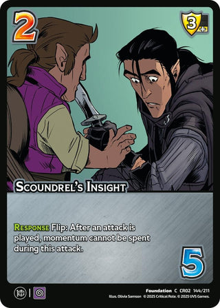 Image for Scoundrel's Insight (144/211) (Critical Role: Heroes of Exandria) - UniVersus