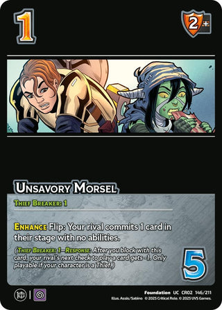 Image for Unsavory Morsel (146/211) (Critical Role: Heroes of Exandria) - UniVersus