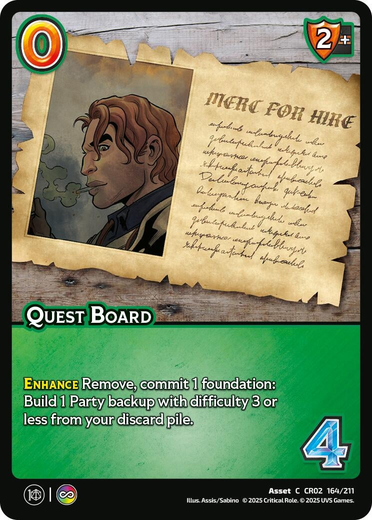 Image for Quest Board (164/211) (Critical Role: Heroes of Exandria) - UniVersus