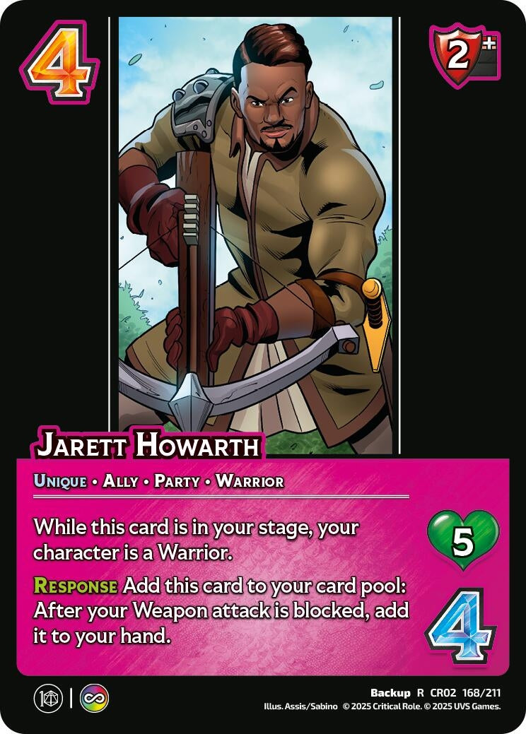 Image for Jarett Howarth (168/211) (Critical Role: Heroes of Exandria) - UniVersus