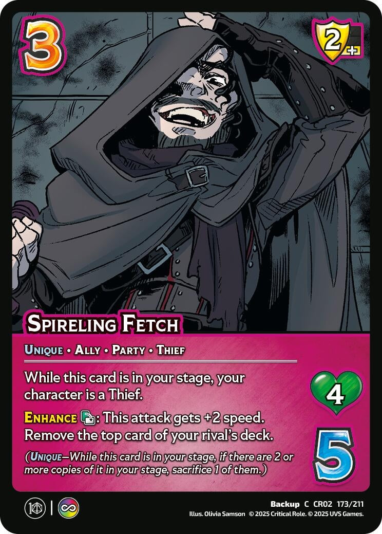 Image for Spireling Fetch (173/211) (Critical Role: Heroes of Exandria) - UniVersus