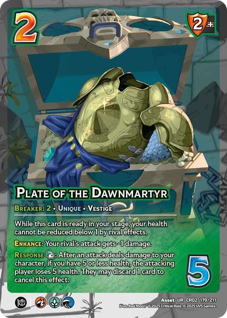 Image for Plate of the Dawnmartyr (179/211) (Critical Role: Heroes of Exandria) - UniVersus